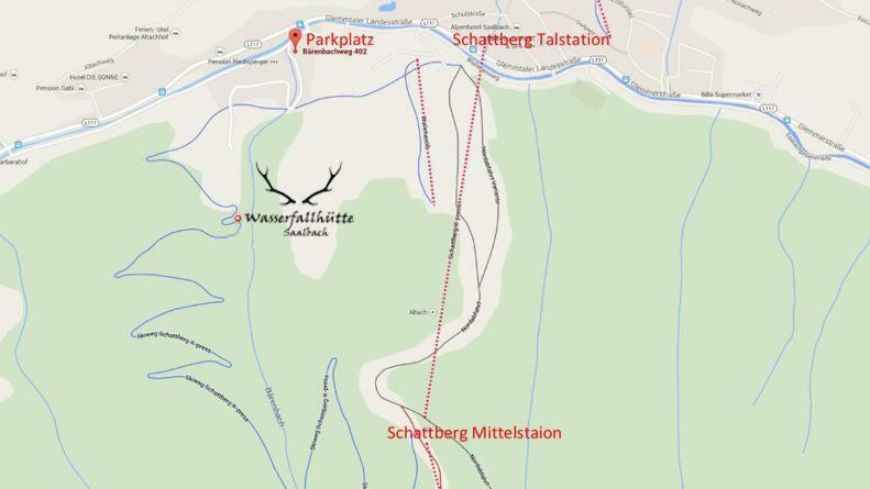 Wasserfallhütte Saalbach Exterior foto